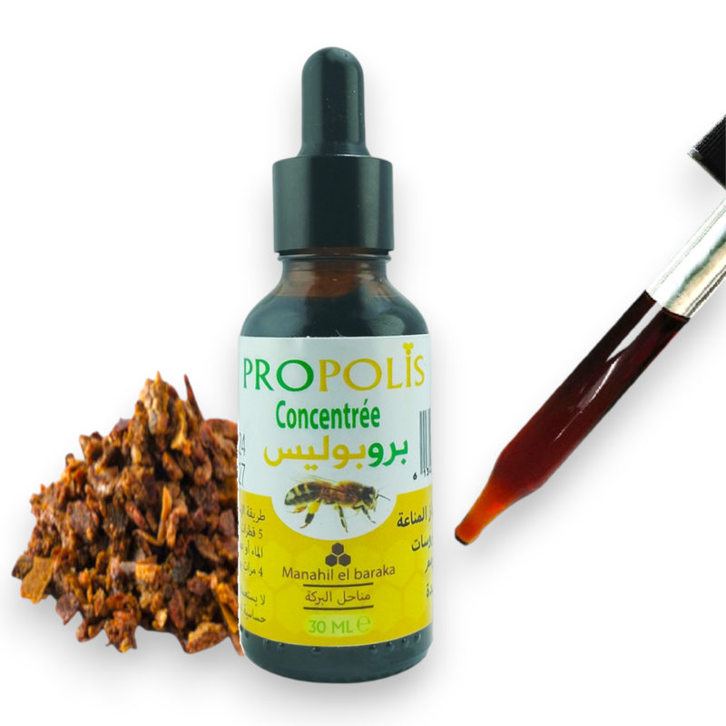 Propolis Liquide concentré Pure et 100% Naturel Sans Alcool 30ml