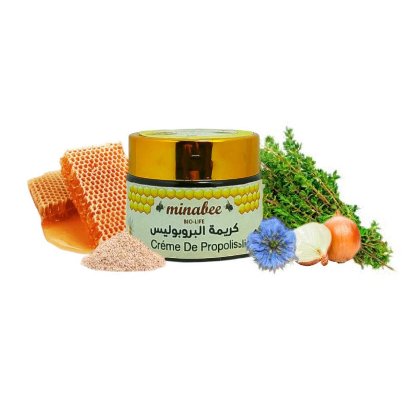 Crème de Peau à Base De Propolis Pure et 100% naturel Sans Additifs 60gr