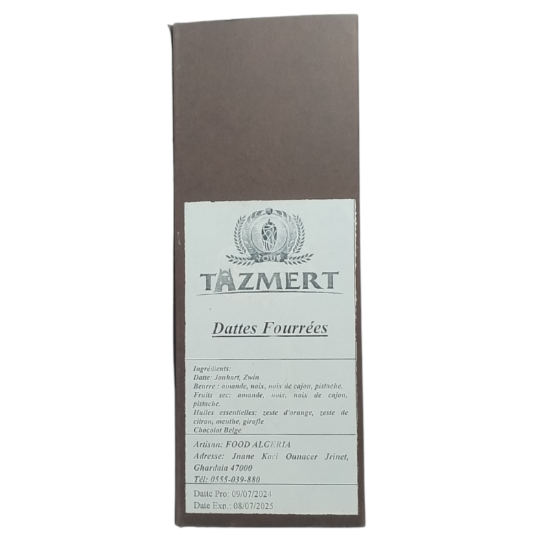 Coffret Datte Fourrée au Chocolat & Fruit Sec Naturel 100% 4 Pcs – Image 5