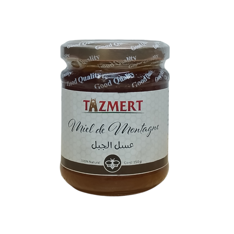 Miel Montagne 100% naturelle et sans aucun additifs pot de 250 G