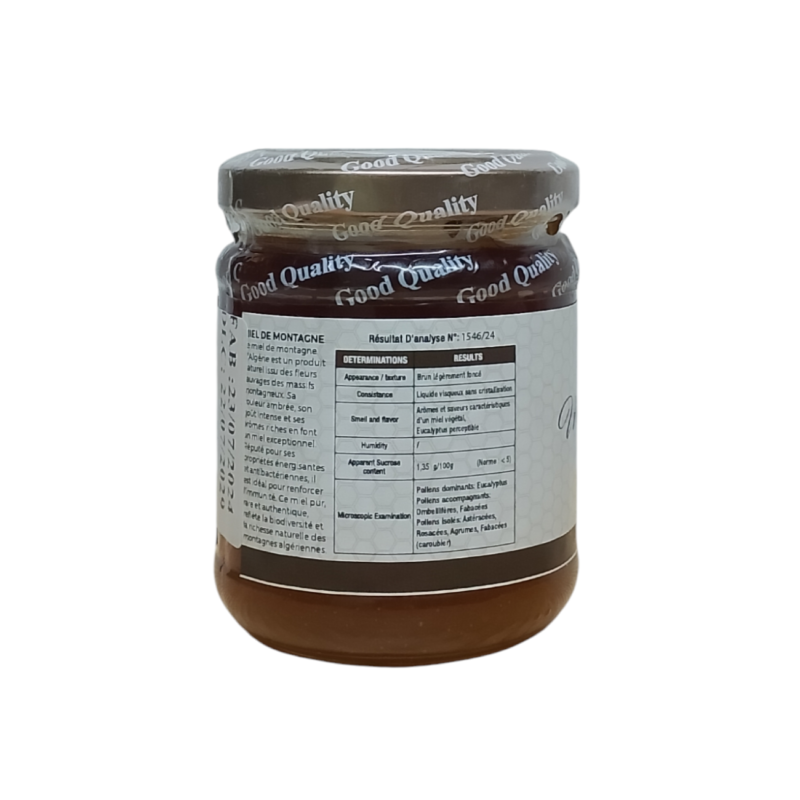 Miel Montagne 100% naturelle et sans aucun additifs pot de 250 G – Image 3