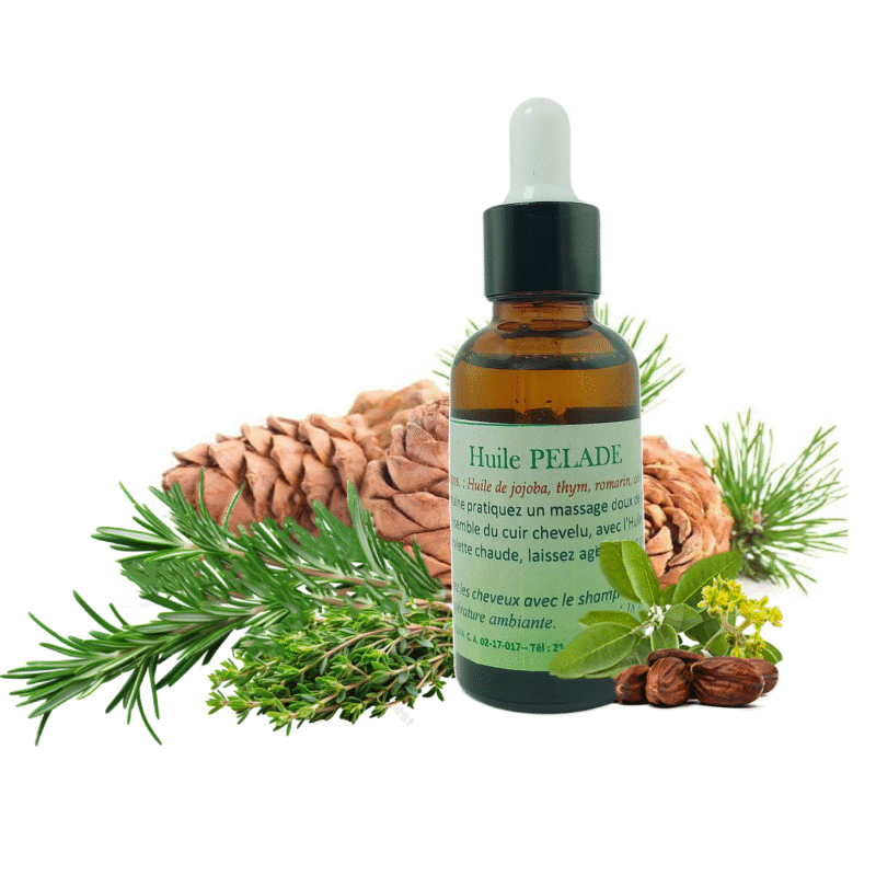 Huile Soin du Cuir Chevelu – Complexe Végétal Régulateur & Stimulant | Jojoba, Thym, Romarin & Bois de Cèdre