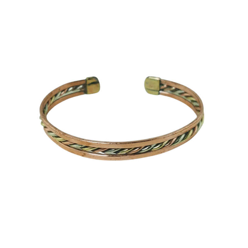 Bracelet en Cuivre Artisanal Touareg – Fabrication Traditionnelle de Tamanrasset Sud de l'Algérie  - Pour Femme – Image 3