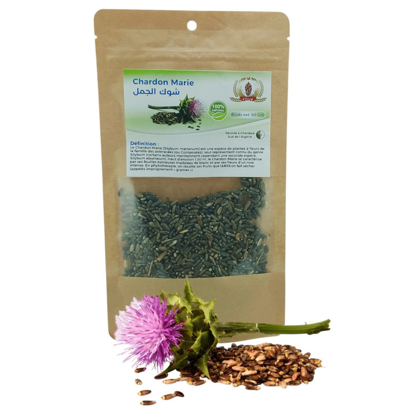 Tisane Chardon Marie Récolté au Sud de l'Algérie - Sèche Sac 50 Gr