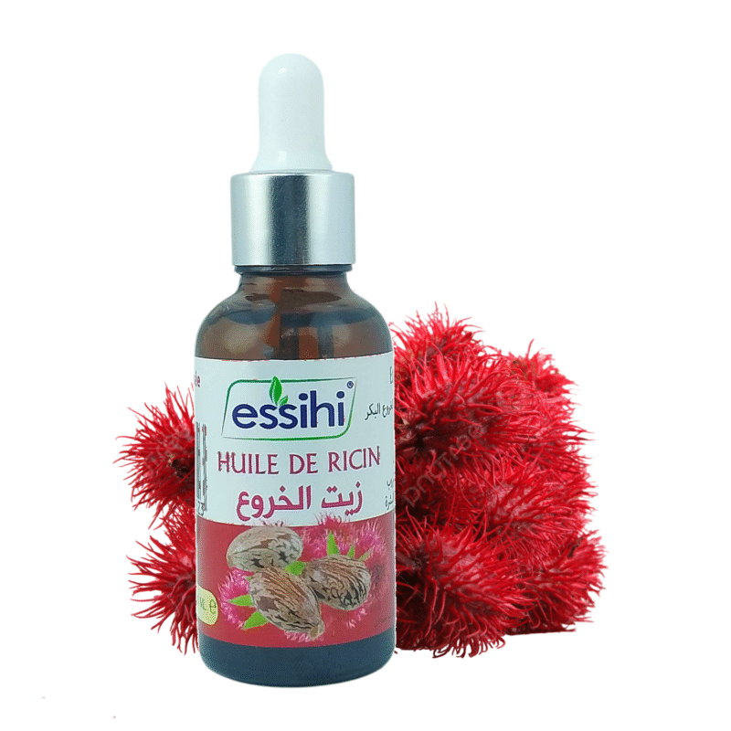 Huile de Ricin Pressée à Froid Pure et 100% naturel Sans Additifs 30ml