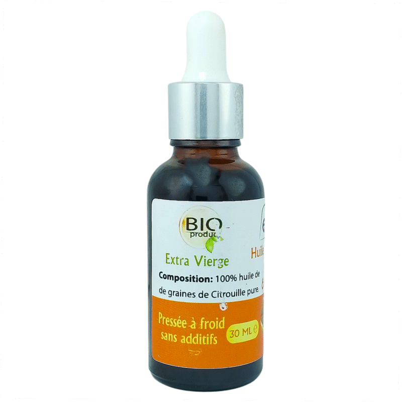 Huile de Graines de Citrouille Pressée à Froid Pure et 100% naturel Sans Additifs 30ml – Image 4