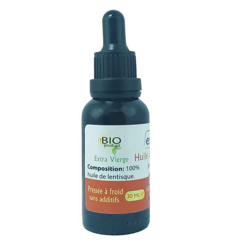Huile de Lentisque Pressée à Froid Pure et 100% naturel Sans Additifs 30ml – Image 4