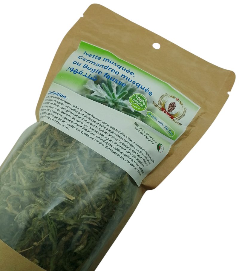 Tisane Ivette Musquée - Germandrée Musquée - Bugle Fausse - Récolté au Sud de l'Algérie - Sèche Sac 50 Gr – Image 4