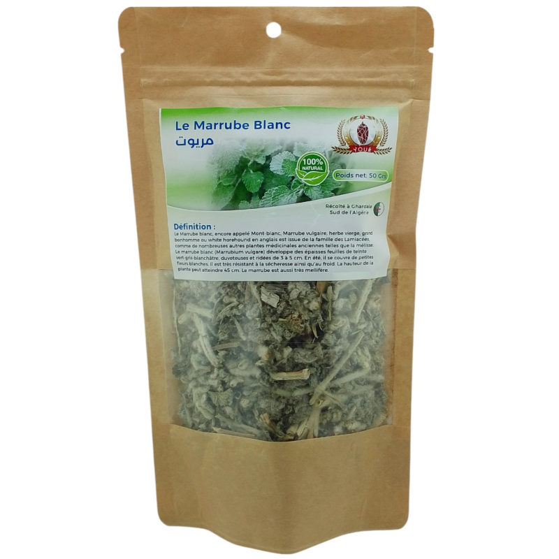 Tisane Le Marrube Blanc Récolté au Sud de l'Algérie - Sèche Sac 50 Gr – Image 2