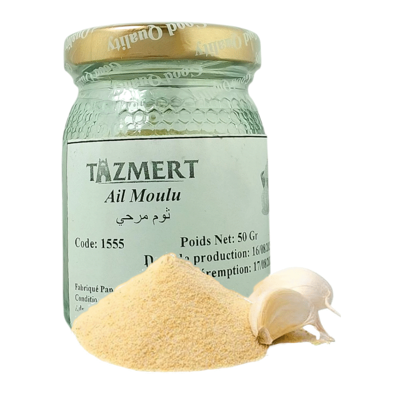 Poudre d'Ail Séché - L'Alternative Pratique et Parfumée - Pot de 50 g