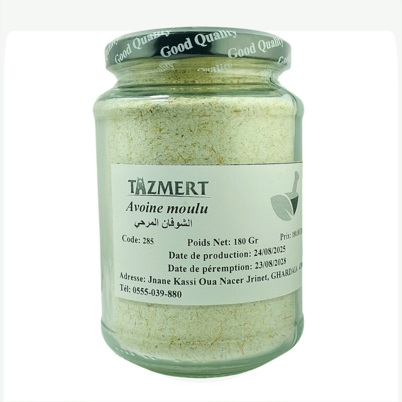 Avoine moulu 100% naturelle : l'énergie saine pour une journée pleine de vitalité Sac de 300 Gr – Image 2