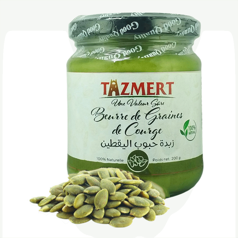 Beurre de Graines de Potiron Naturel et sans aucun additifs pot de 200 Gr